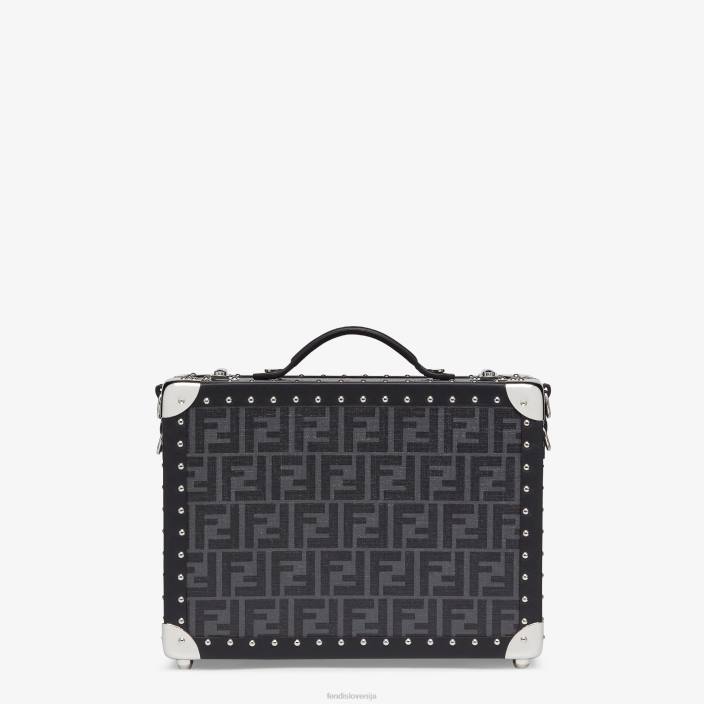 moški kovček iz blaga Črna Fendi dodatki Z68L1890