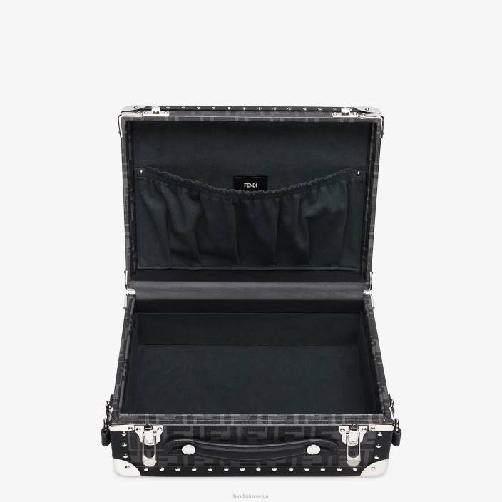 moški kovček iz blaga Črna Fendi dodatki Z68L1890
