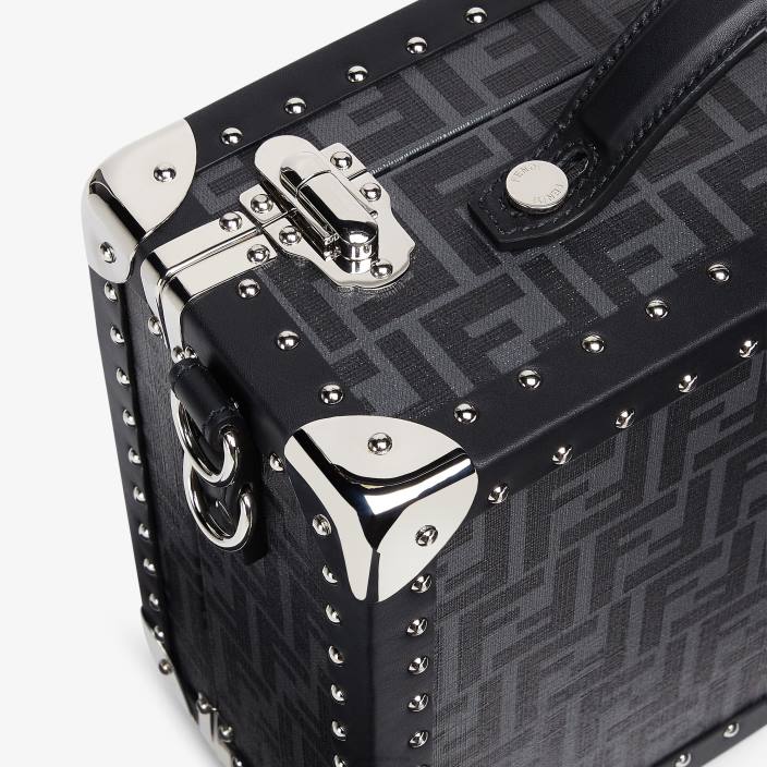 moški kovček iz blaga Črna Fendi dodatki Z68L1890