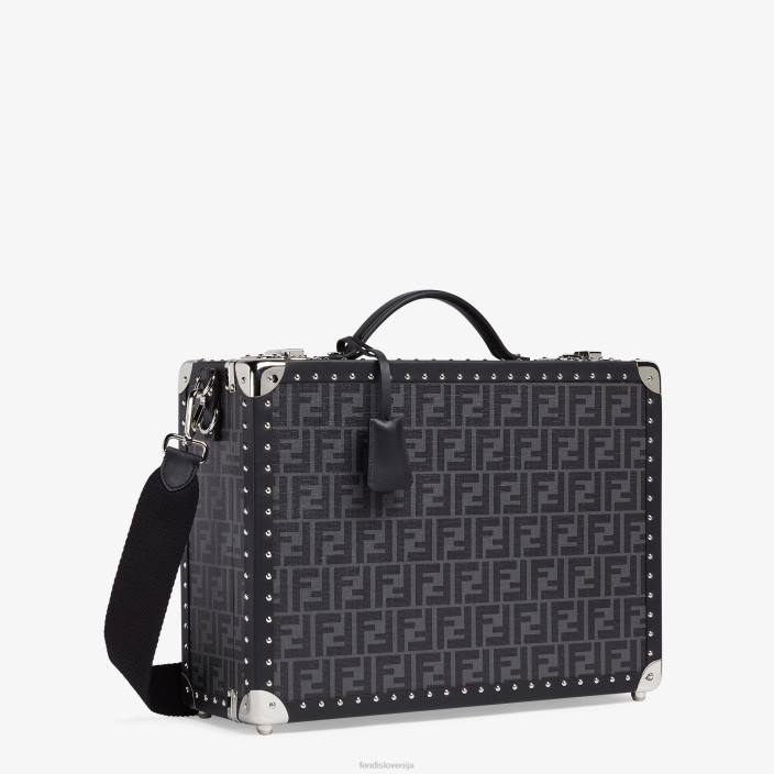 moški kovček iz blaga Črna Fendi dodatki Z68L1891