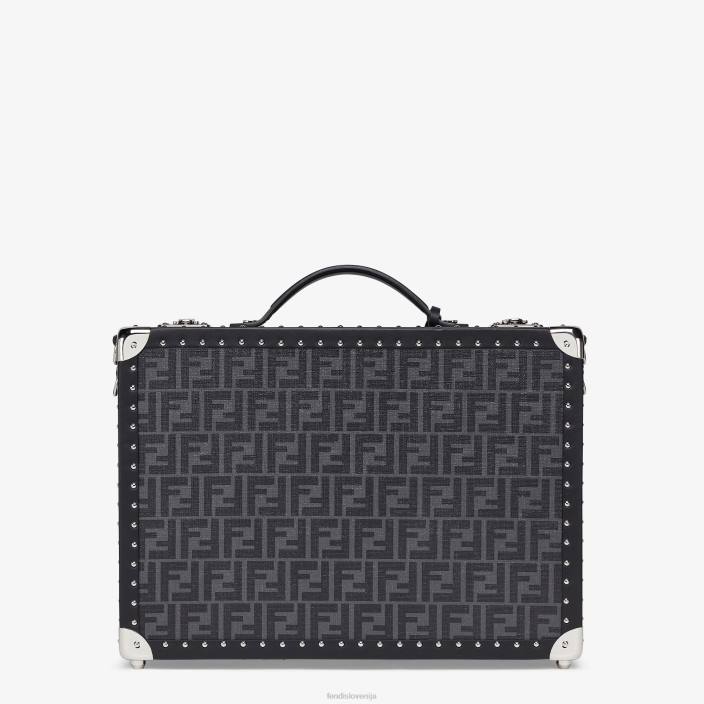 moški kovček iz blaga Črna Fendi dodatki Z68L1891