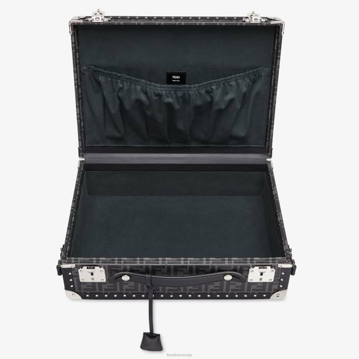 moški kovček iz blaga Črna Fendi dodatki Z68L1891