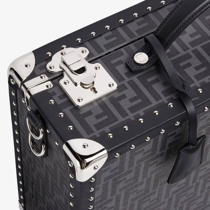 moški kovček iz blaga Črna Fendi dodatki Z68L1891