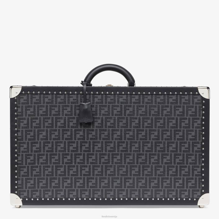 moški kovček iz blaga Črna Fendi dodatki Z68L1892