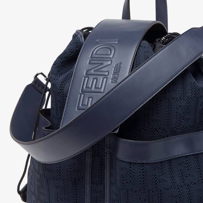 moški ff nahrbtnik iz jerseyja modra Fendi dodatki Z68L1849