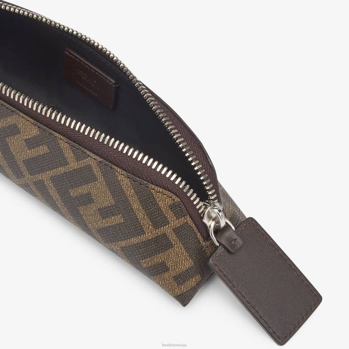 moški držalo za peresa iz blaga rjav Fendi dodatki Z68L2500