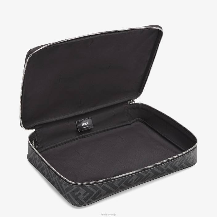 moški nosilka za majico iz blaga siva Fendi dodatki Z68L2517