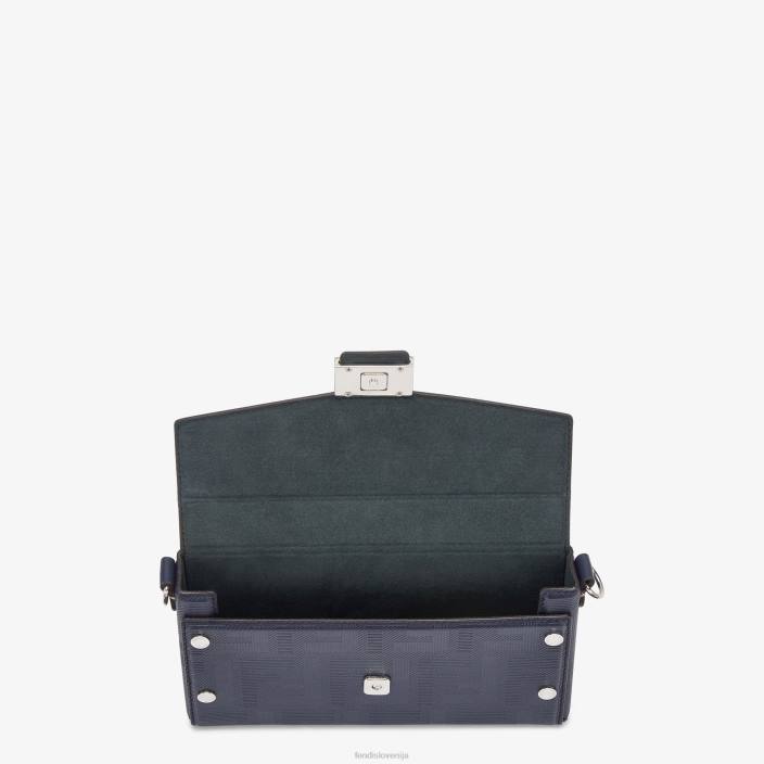 moški baguette mehka usnjena torba modra Fendi dodatki Z68L2618