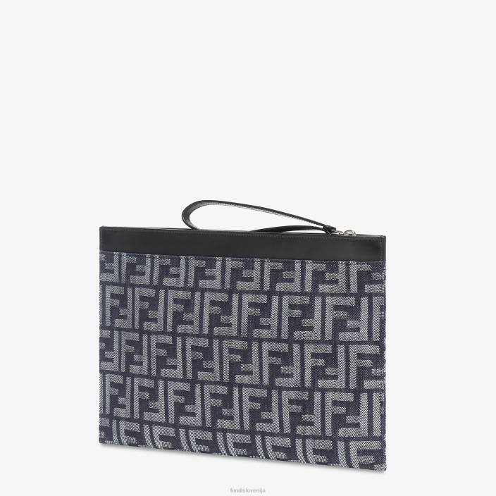 moški denim torbica modra Fendi dodatki Z68L1865