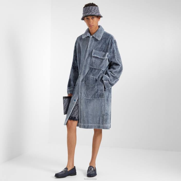 moški denim torbica modra Fendi dodatki Z68L1865