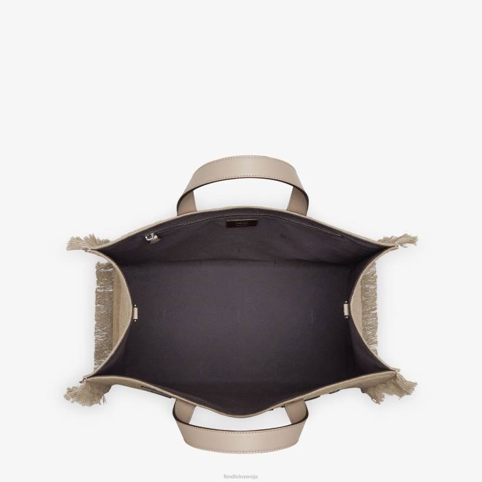 moški ff torba iz blaga z resicami bež Fendi dodatki Z68L1847