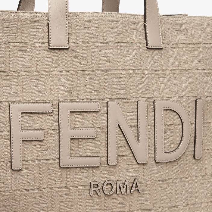 moški ff torba iz blaga z resicami bež Fendi dodatki Z68L1847