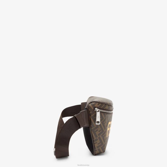 moški ff torba za pas iz blaga rjav Fendi dodatki Z68L1857