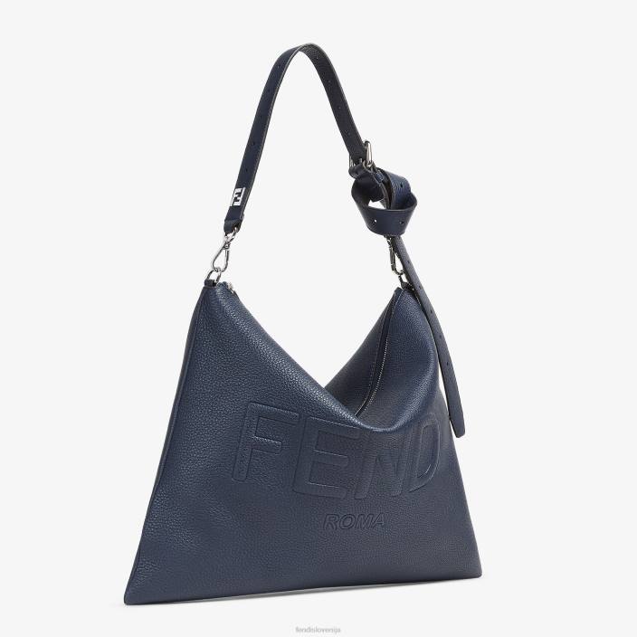 moški po usnjeni torbi modra Fendi dodatki Z68L1827