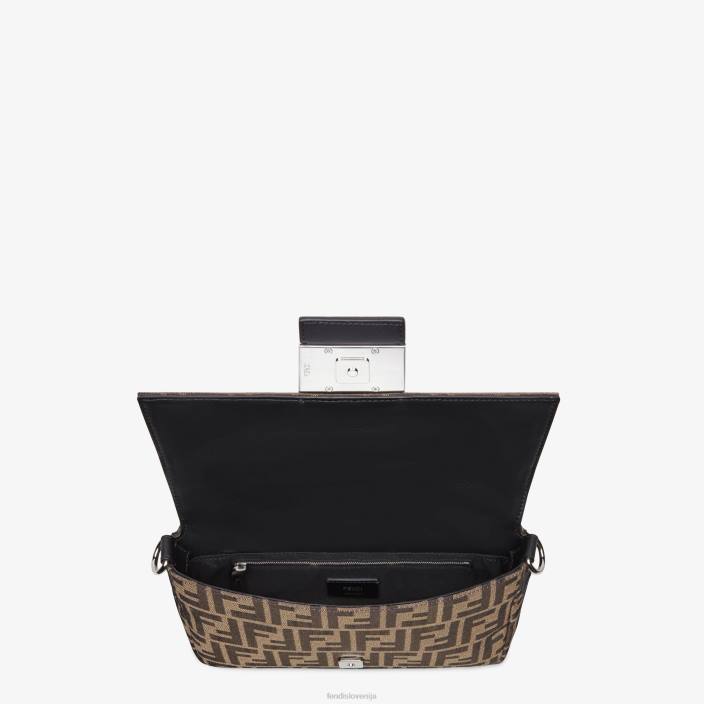 moški torba iz žakardnega blaga rjav Fendi dodatki Z68L1883