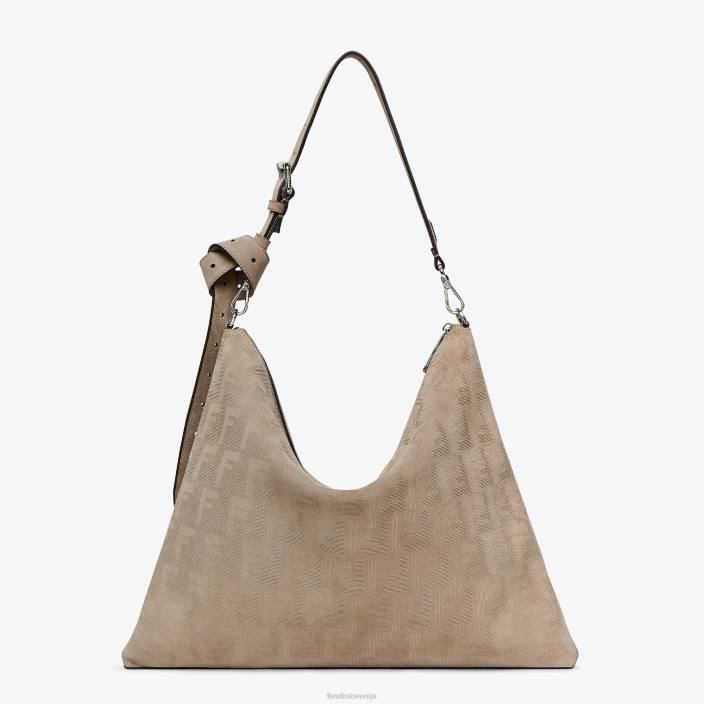 moški torba iz semiša bež Fendi dodatki Z68L1829