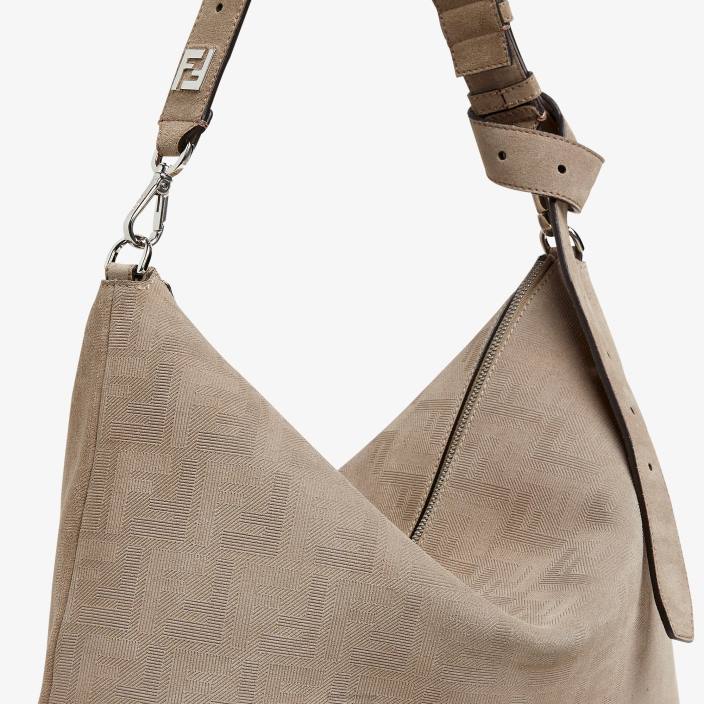 moški torba iz semiša bež Fendi dodatki Z68L1829