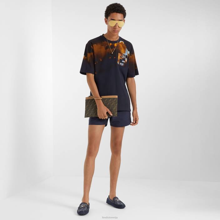 moški torbica iz blaga rjav Fendi dodatki Z68L1876