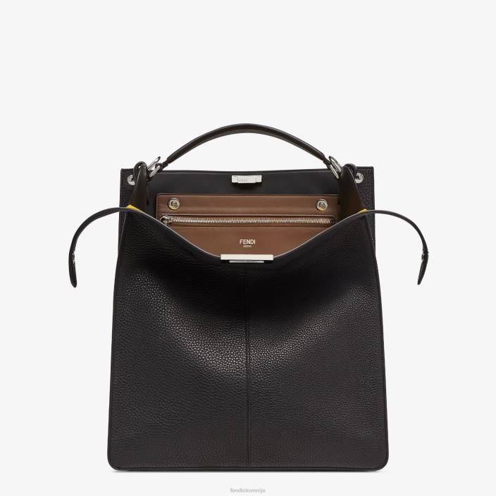 moški usnjena torba peekaboo iseeu Črna Fendi dodatki Z68L1822