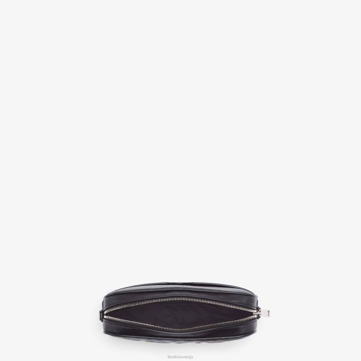 moški usnjena torba s potiskom ff Črna Fendi dodatki Z68L1811