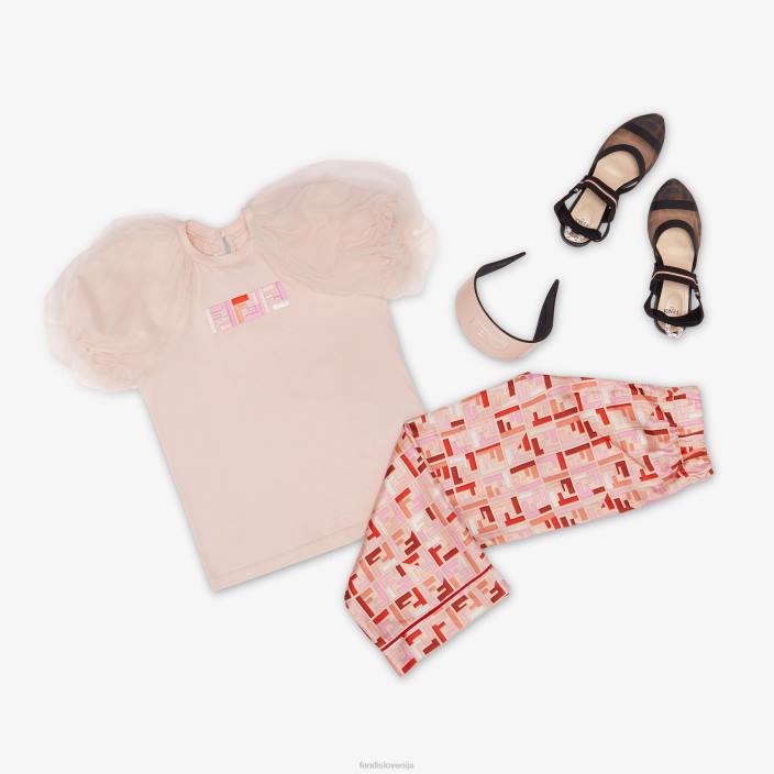 otroci mrežaste balerinke za deklice moda Fendi čevlje Z68L2950