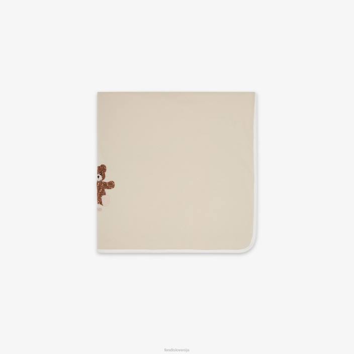 otroci odeja iz džersija z vezenino bež Fendi dodatki Z68L2762