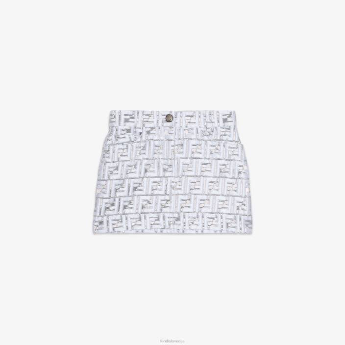 otroci mladinsko krilo iz žakarda srebro Fendi oblačila Z68L2866