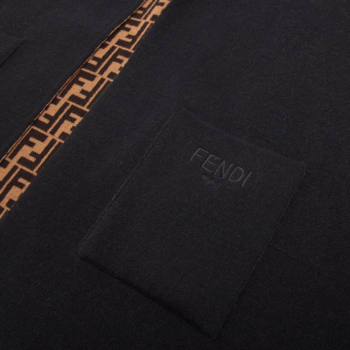 otroci ogrinjalo z logotipom Črna Fendi oblačila Z68L2861