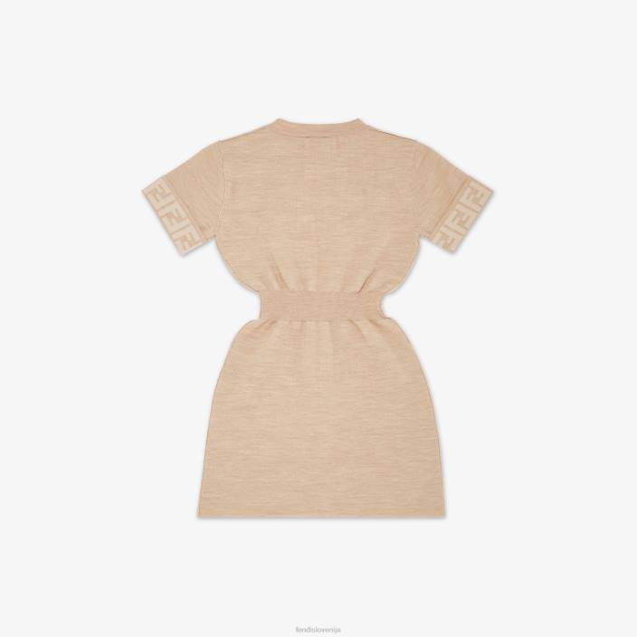 otroci pletena mladinska obleka bež Fendi oblačila Z68L2844