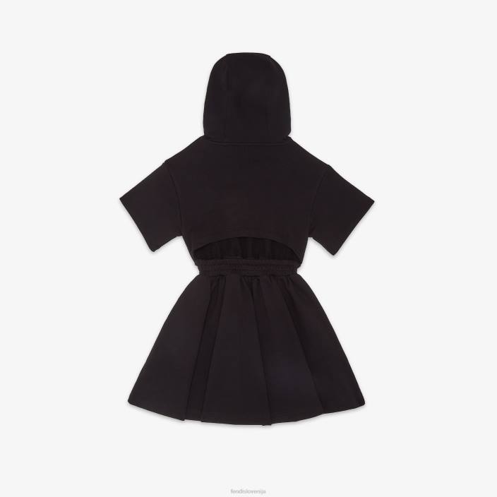 otroci romska obleka iz flisa Črna Fendi oblačila Z68L2882