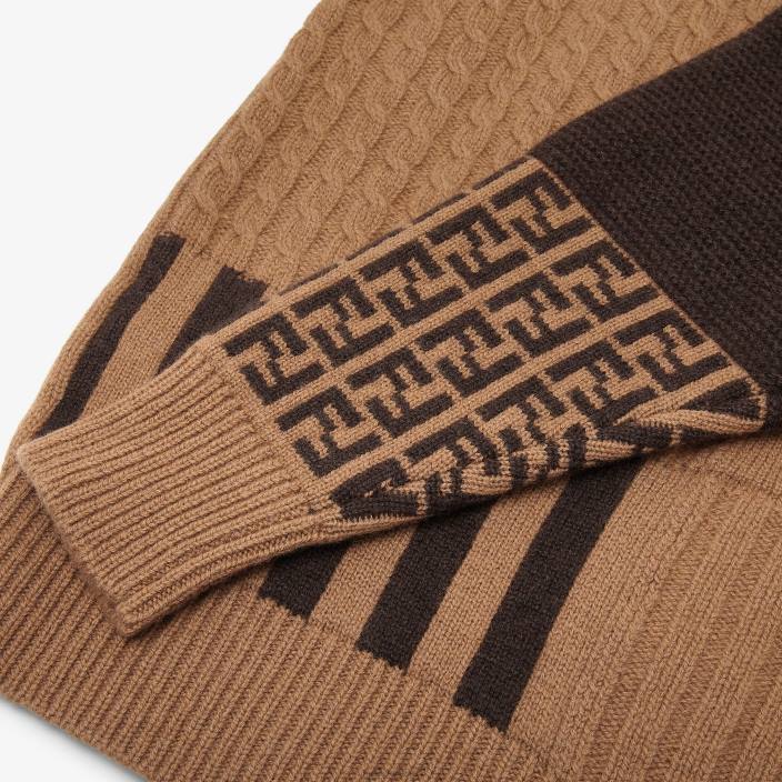 otroci tobak volna mladinski skakalec rjav Fendi oblačila Z68L2848