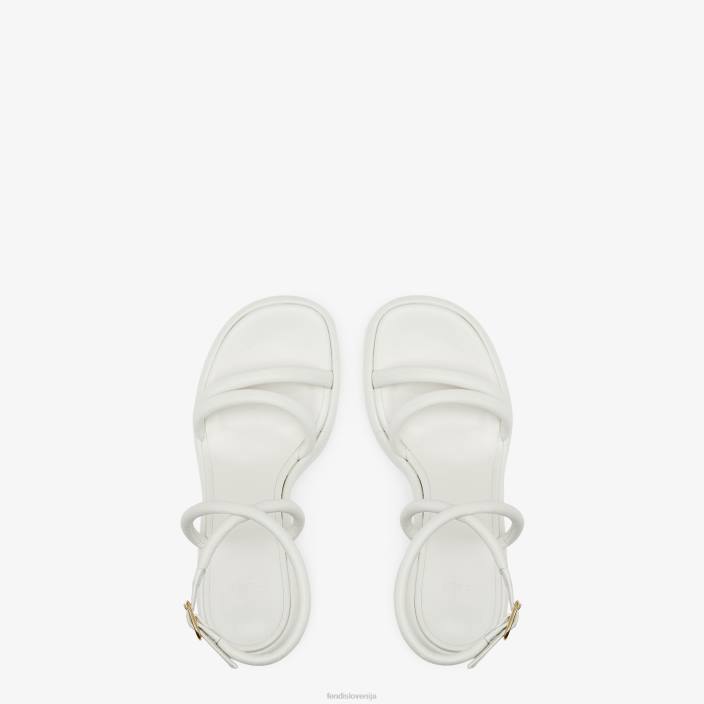 ženske sandali iz nappa usnja bela Fendi čevlje Z68L1295