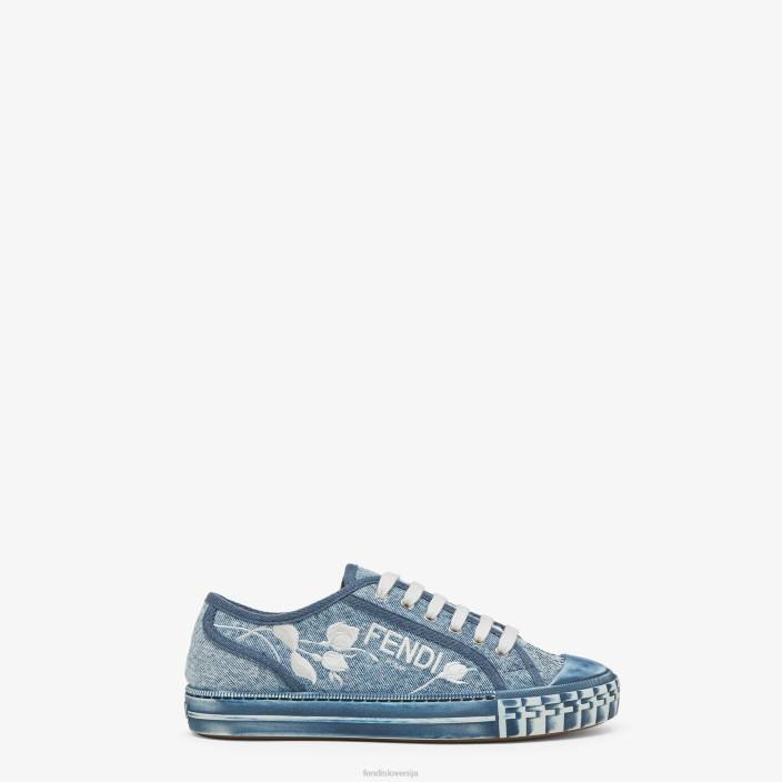 ženske denim nizke majice svetlo modra Fendi čevlje Z68L1326