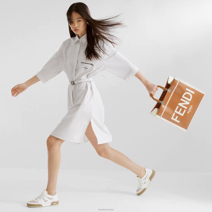 ženske mrežaste nizke majice bela Fendi čevlje Z68L1399