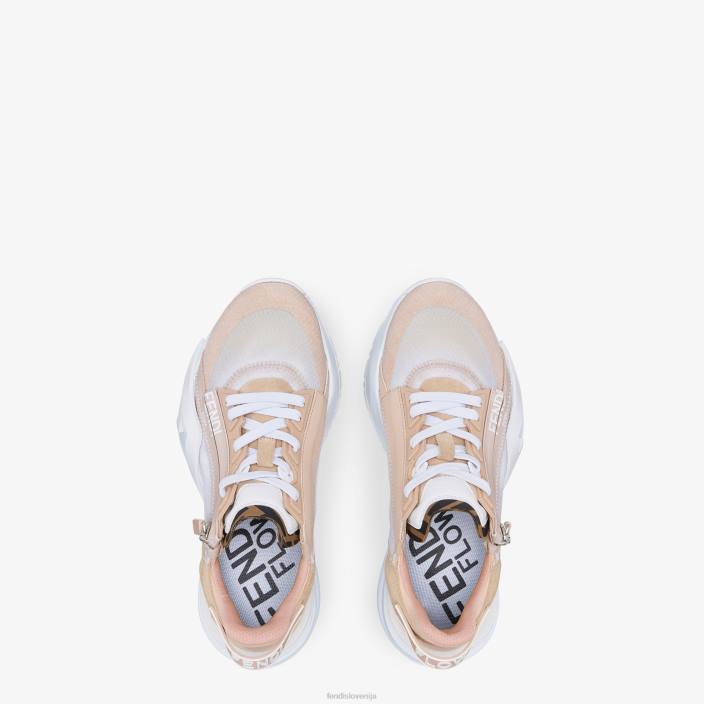 ženske nizek zgornji del iz najlona in semiša roza Fendi čevlje Z68L1388