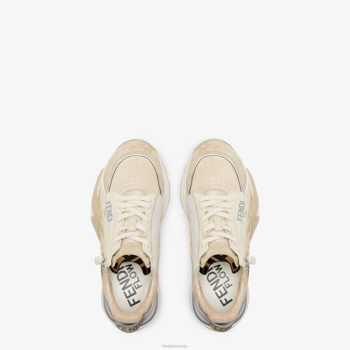 ženske nizke majice iz semiša bela Fendi čevlje Z68L1288