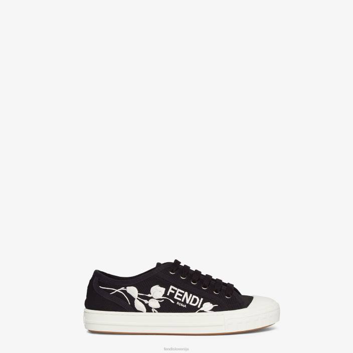 ženske platnene nizke majice Črna Fendi čevlje Z68L1327