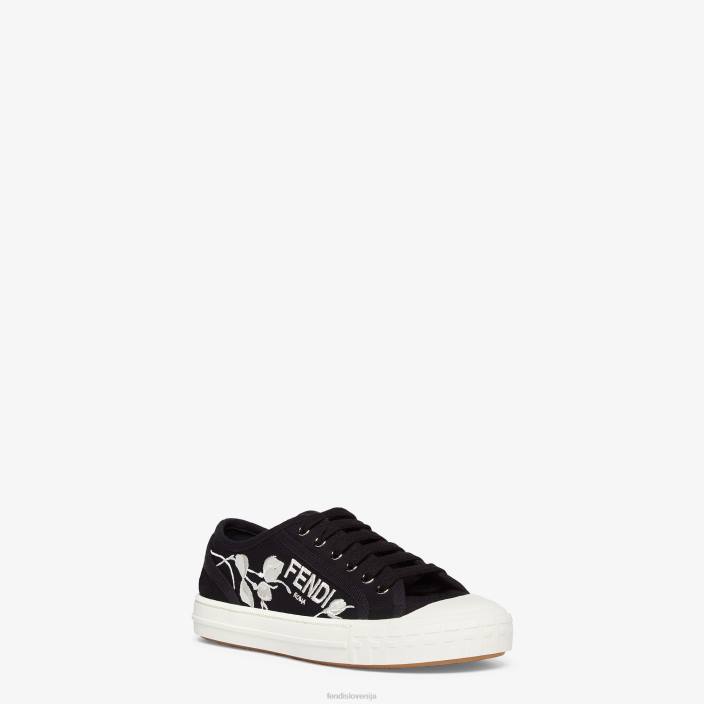 ženske platnene nizke majice Črna Fendi čevlje Z68L1327