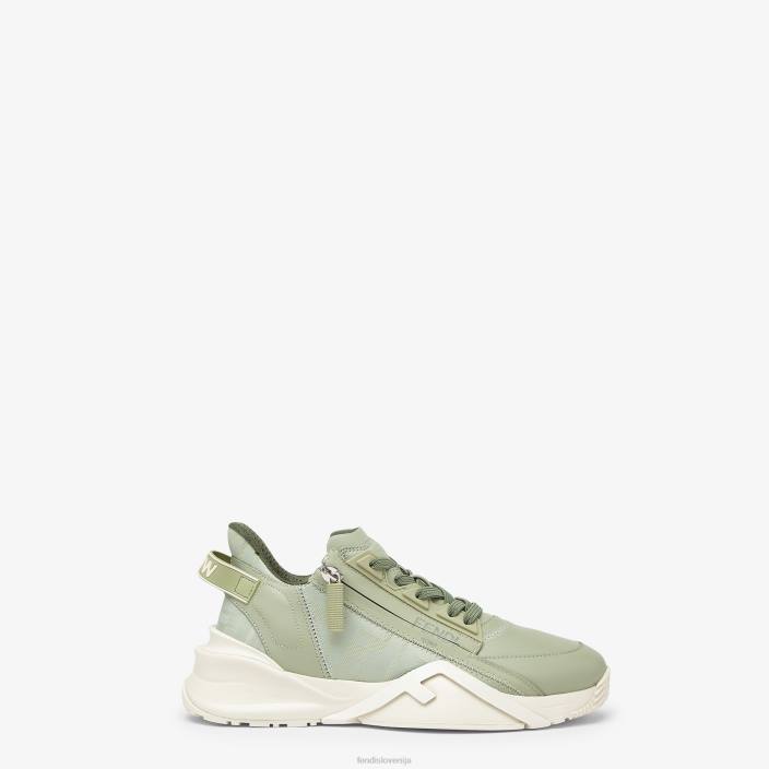 ženske usnjene nizke majice zelena Fendi čevlje Z68L1337