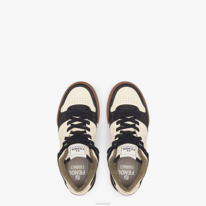 ženske usnjene visoke majice bela Fendi čevlje Z68L1360