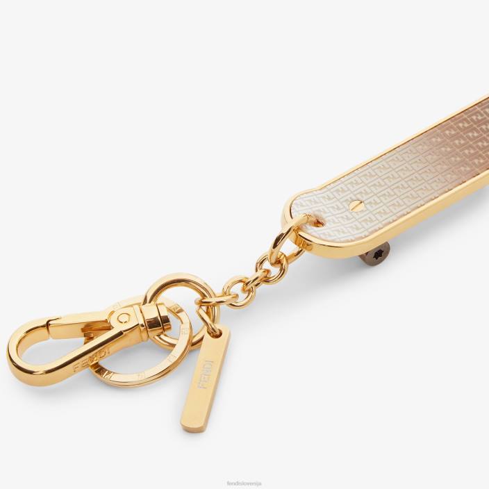 ženske en kovinski obesek za ključe zlato Fendi dodatki Z68L62
