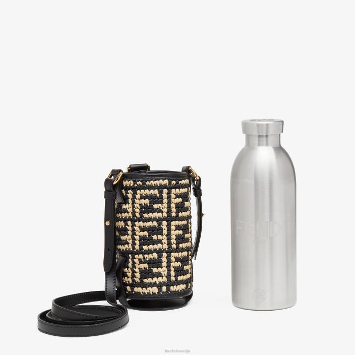 ženske držalo za bučke iz rafije bež Fendi dodatki Z68L335