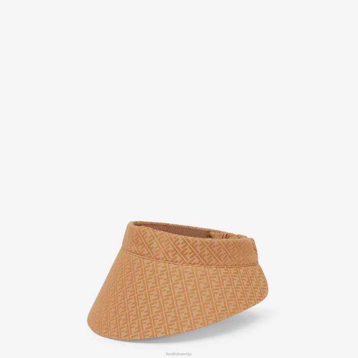ženske karamelni vizir z učinkom denim rjav Fendi dodatki Z68L212