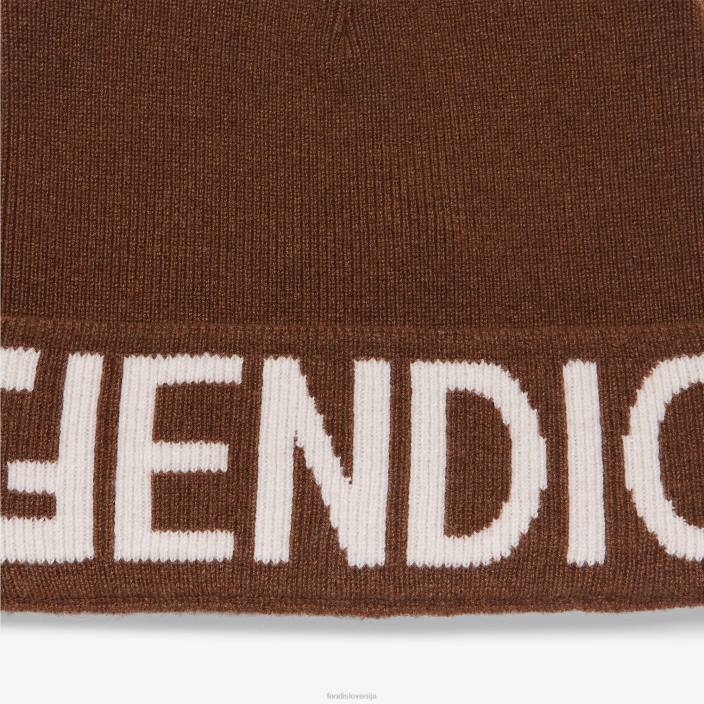 ženske volnena kapa bela Fendi dodatki Z68L49