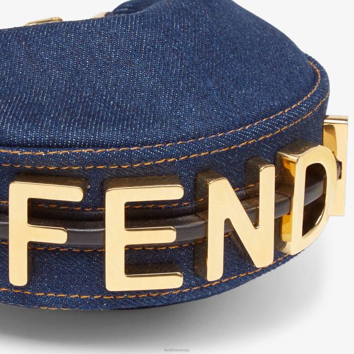 ženske denim čar modra Fendi dodatki Z68L303