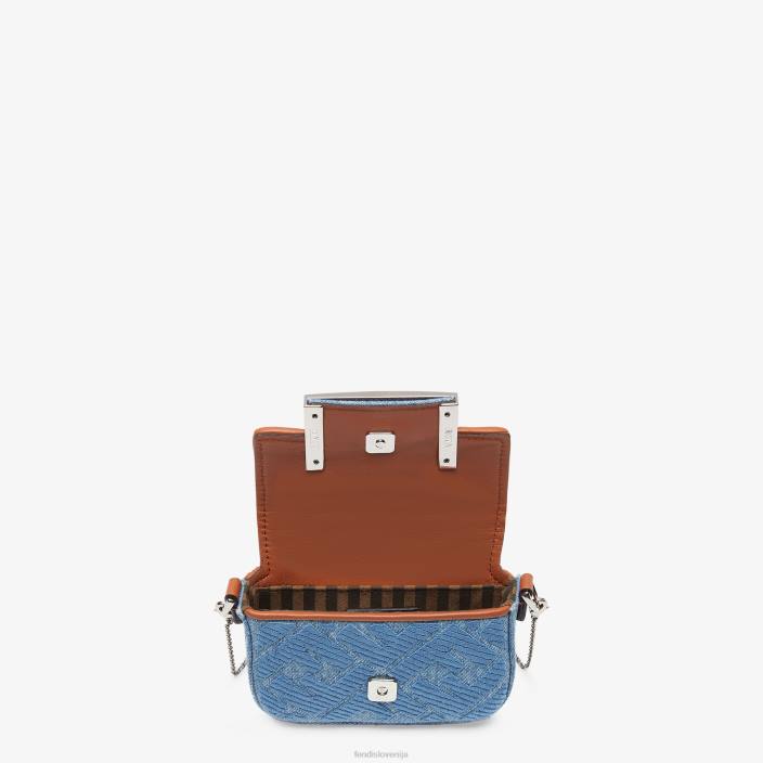 ženske denim čar svetlo modra Fendi dodatki Z68L99