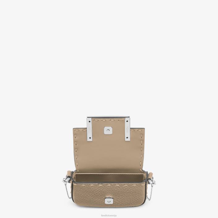 ženske nano bagueta usnjeni čar bež Fendi dodatki Z68L52