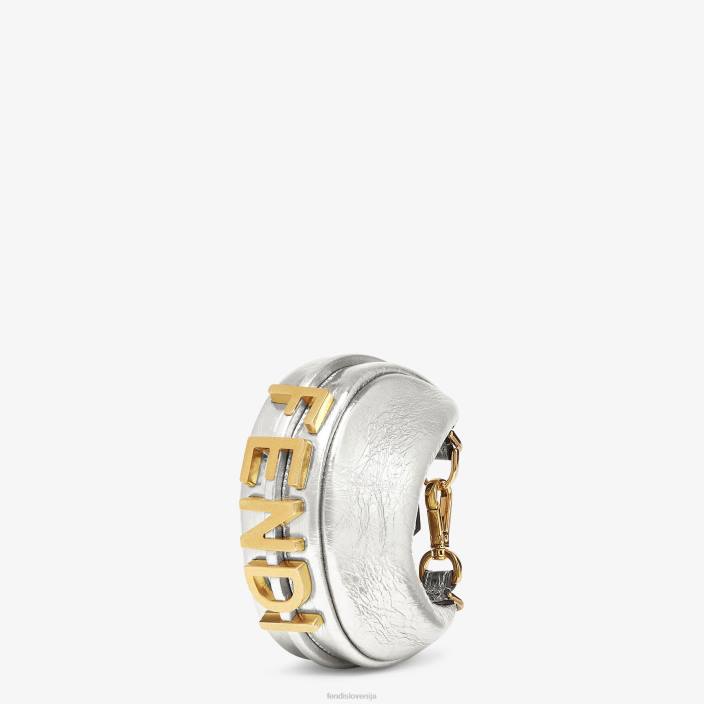 ženske nano grafični usnjeni obesek srebro Fendi dodatki Z68L391