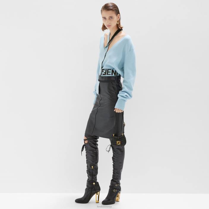 ženske obesek iz krokodiljega usnja Črna Fendi dodatki Z68L47