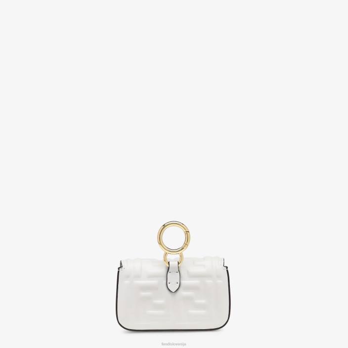 ženske obesek iz nappa usnja bela Fendi dodatki Z68L395